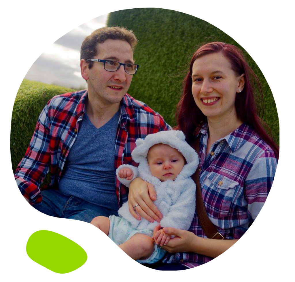 Eddie, wife and baby