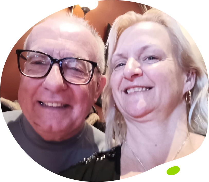 Alison's Mito Mission - Alison with step-dad Philip