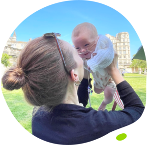 Ella's Mito Mission - Hannah lifting Ella