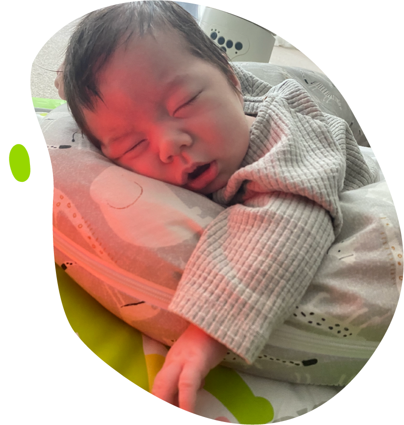 Kane fast asleep - Kane's Mito Mission