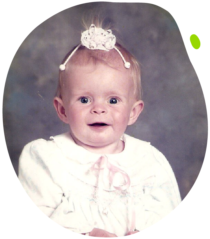 Danielle as a baby - Danielle's Mito Mission