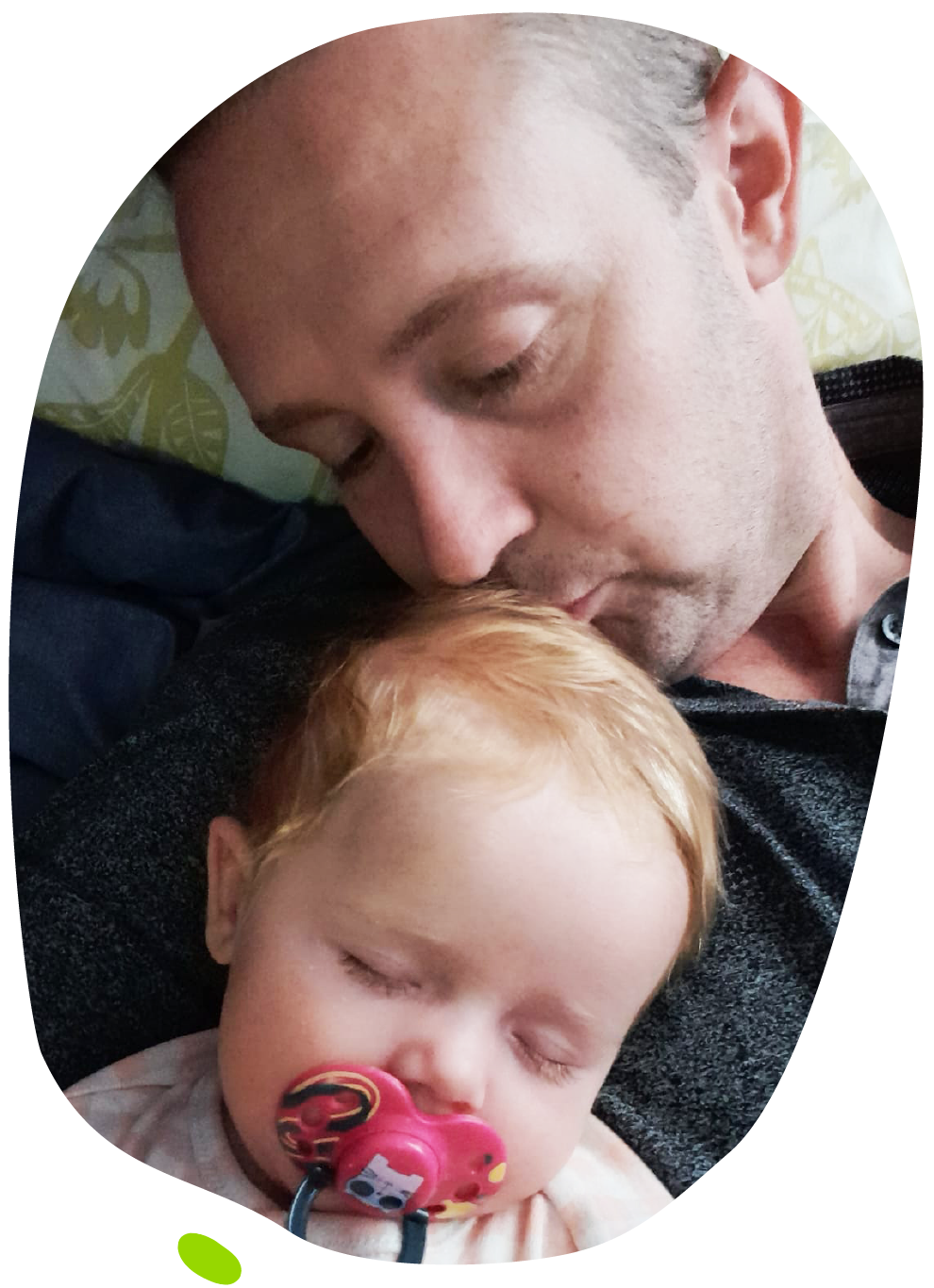 Katie with dad Leigh - Katie's Mito Mission
