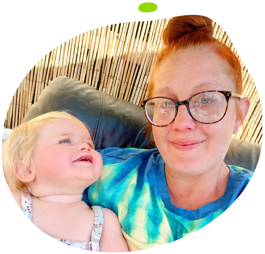 Katie with mum Elaine - Katie's Mito Mission