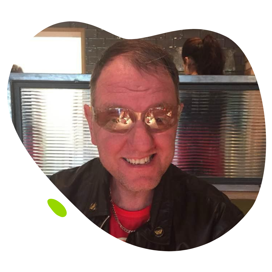 Paul Jordan in red tshirt