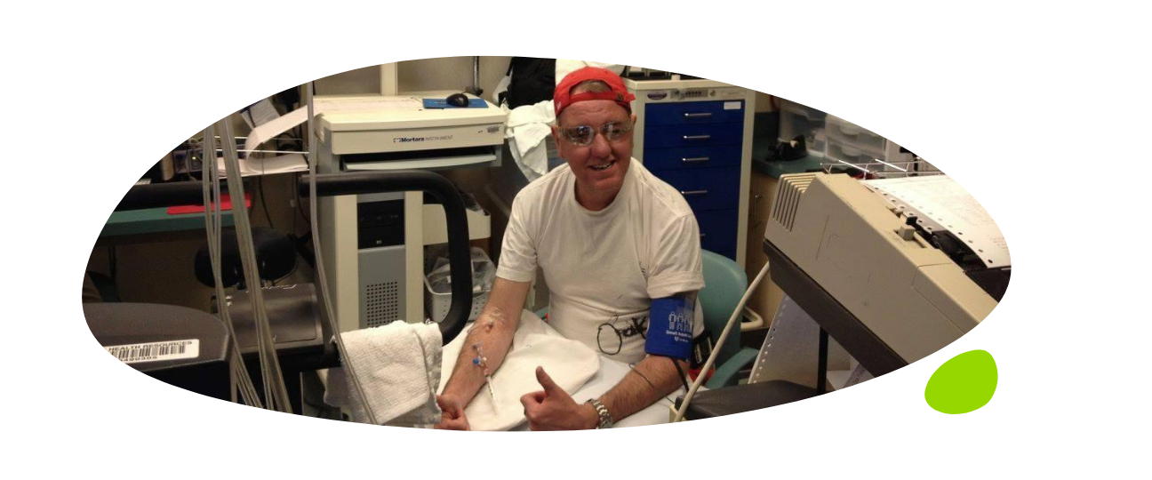 Paul Jordan in hospital long blob