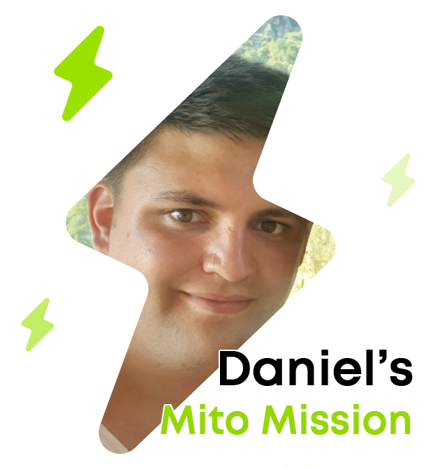 Daniel's Mito Mission home screen slider