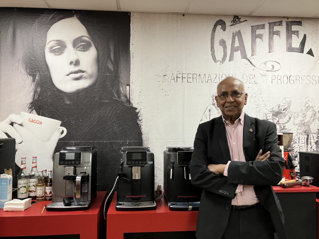 Gaggia UK managing director Raj Beadle