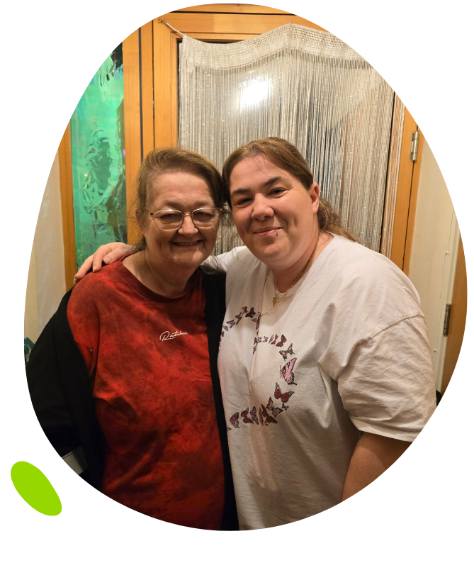 Jacqui & Ruby photo blobbed