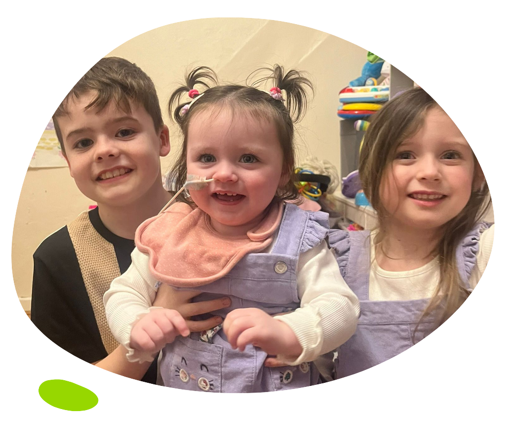 Callie with Amelia and Freddie