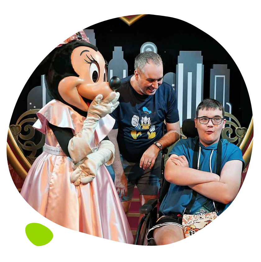 Paul and Jake with Minnie