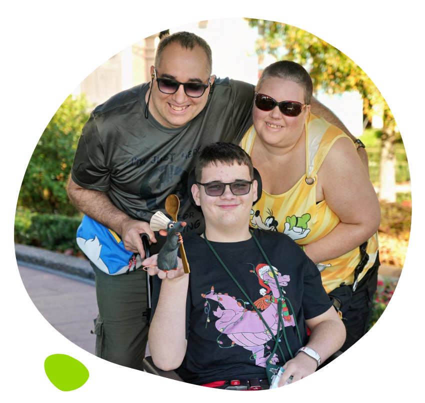 Steph Paul Jake in Epcot