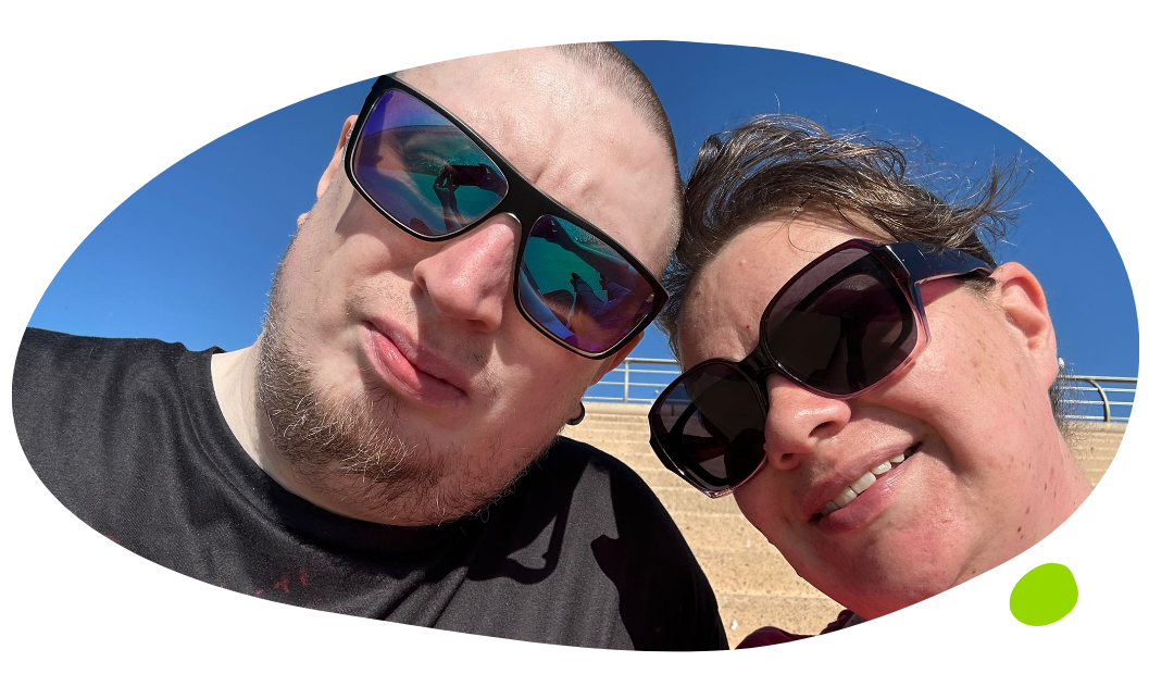 Hazel & Mark at beach