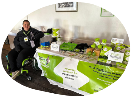 Steph at MMM Meet Up Stall